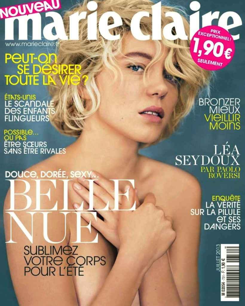 Léa Seydoux nue dans Marie Claire