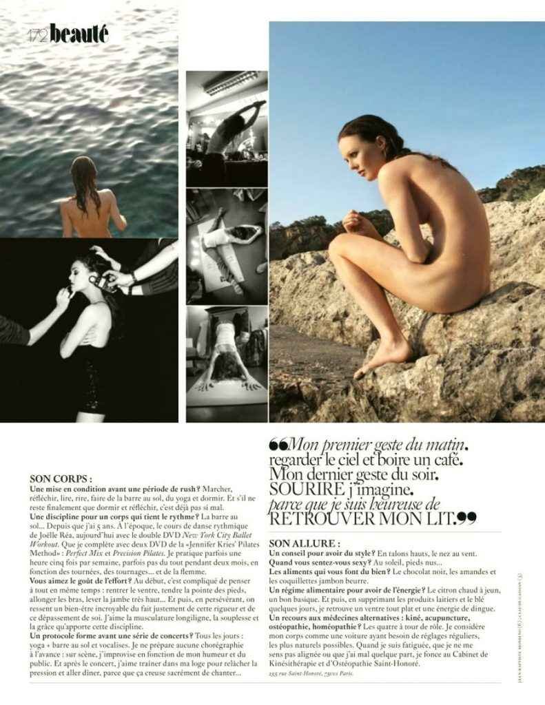 Vanessa Paradis nue dans Vogue