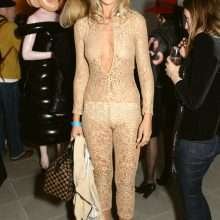 Lady Victoria Hervey en petite culotte à la Fashion Week de Londres