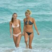 Selena Weber et Lauren Ashley en bikini à Miami