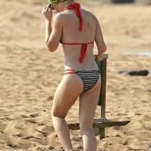 Evangeline Lilly en bikini à Hawaii