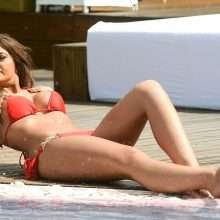Abbie Holborn en bikini à Marbella