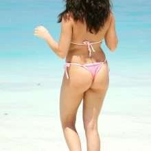 Lauryn Goodman en bikini aux Maldives