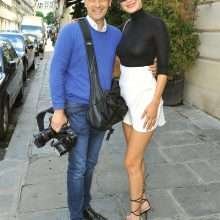 Bella Hadid se balade sans soutien-gorge à Paris