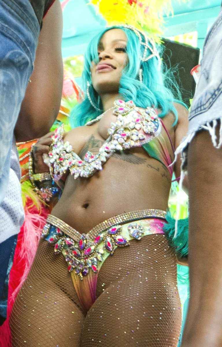 Rihanna au Carnaval de La Barbade 2017