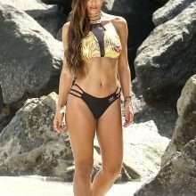 Metisha Schaefer en bikini à Miami Beach