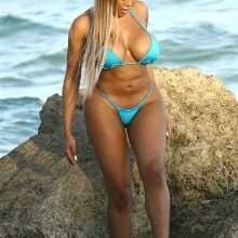 Moriah Mills en bikini à Miami