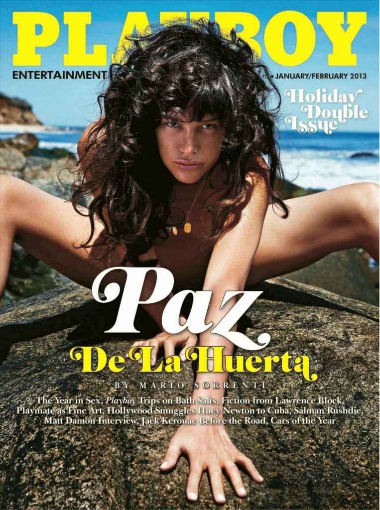 Paz de la Huerta nue dans Playboy