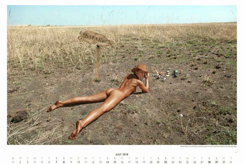 Marisa Papen nue pour son calendrier 2018