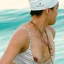 Michelle Rodriguez, oups, un sein à l'air
