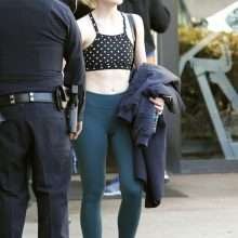 Elle Fanning en leggings à Studio City