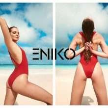 Eniko Mihalik en maillot de bain pour Solid and Striped
