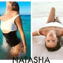 Natasha Poly en maillot de bain pour Solid and Striped