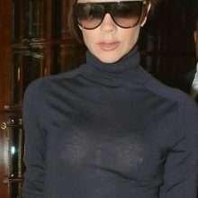 Victoria Beckham a les seins qui pointent à Londres
