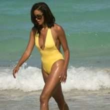 Claudia Jordan en maillot de bain à Miami Beach