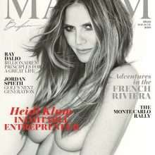 Heidi Klum pose seins nus dans Maxim