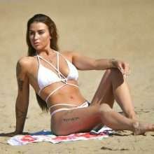 Jennifer Thompson en bikini à Alicante