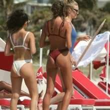 Toni Garrn et Alina Baikova en maillot de bain à Miami