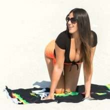 Claudia Romani en maillot de bain à Miami