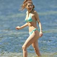 Blanca Blanco perd son bikini et se met seins nus au lac Coeur d'Alene