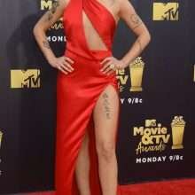 Halsey dans une robe fendue aux MTV Movie Award