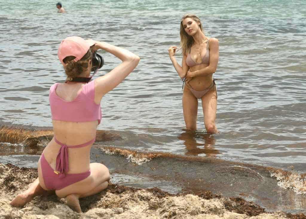 Joy Corrigan en bikini à Miami