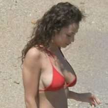 Raffaella Fico en bikini à Mykonos