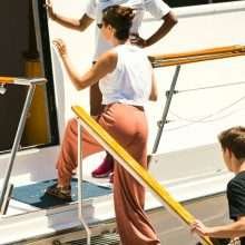 Selena Gomez sur un yacht à New-York