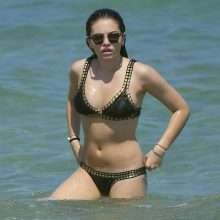 Thylane Blondeau en bikini à Saint-Tropez