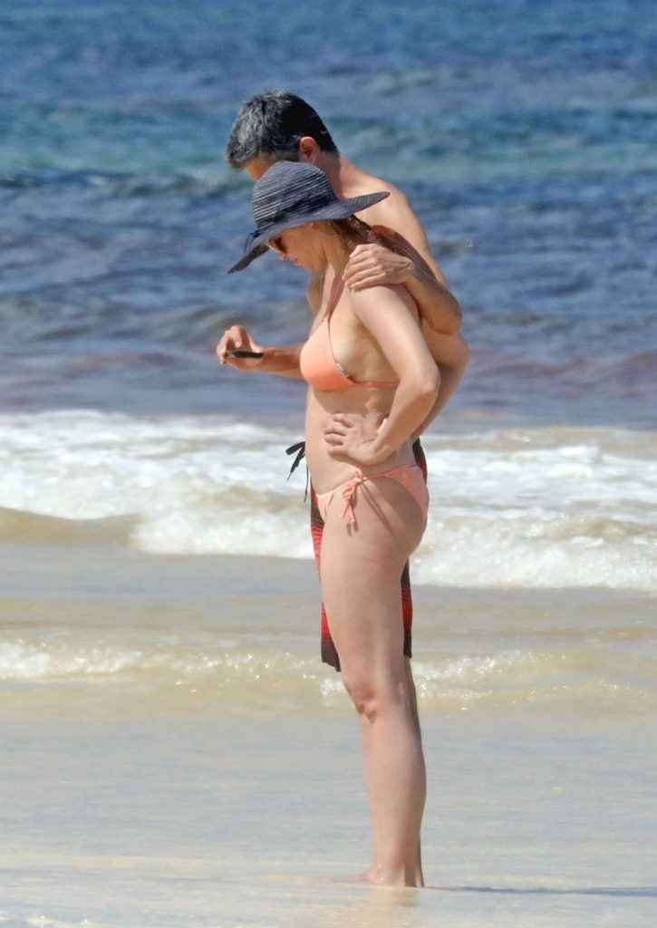 Irina Vororina en bikini à Tulum