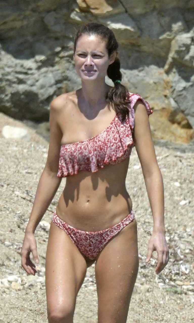 Marica Pellegrinelli en bikini à Mykonos
