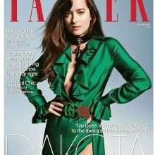 Dakota Johnson pose dans Tatler Magazine