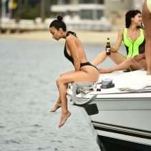 Draya Michele en maillot de bain sur un yacht