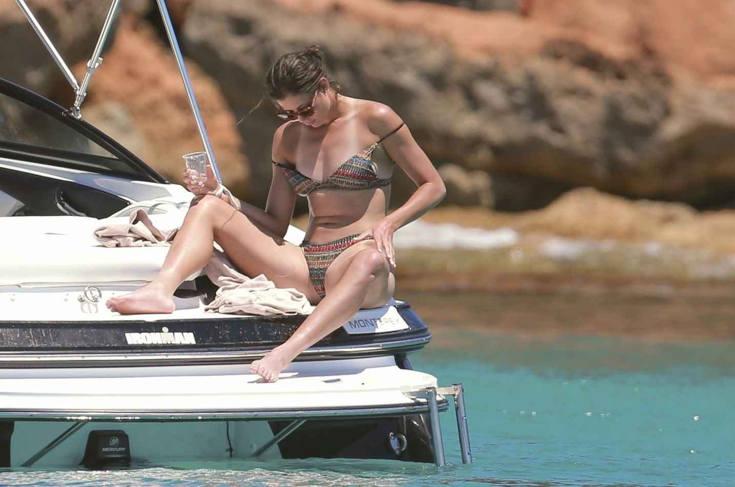 Garbine Muguruza en bikini à Ibiza