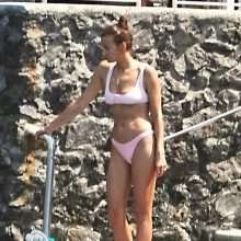 Irina Shayk en bikini à Positano