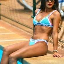 Shelby Tribble en bikini à Majorque