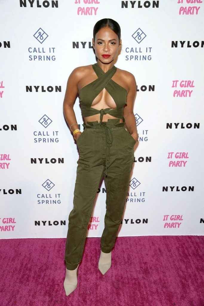 Christina Milian exhibe un sérieux décolleté aux NYLON’s Annual It Girl Party