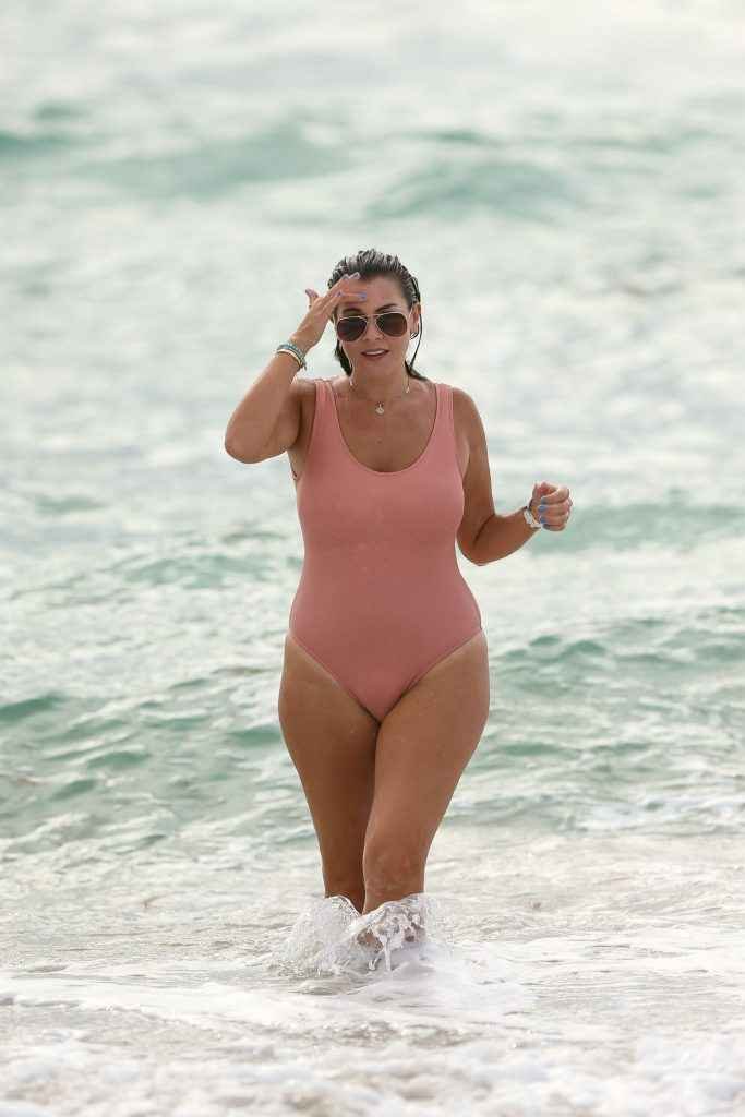 Imogen Thomas en maillot de bain à Miami