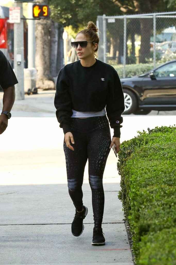 Jennifer Lopez en Spandex à Los Angeles