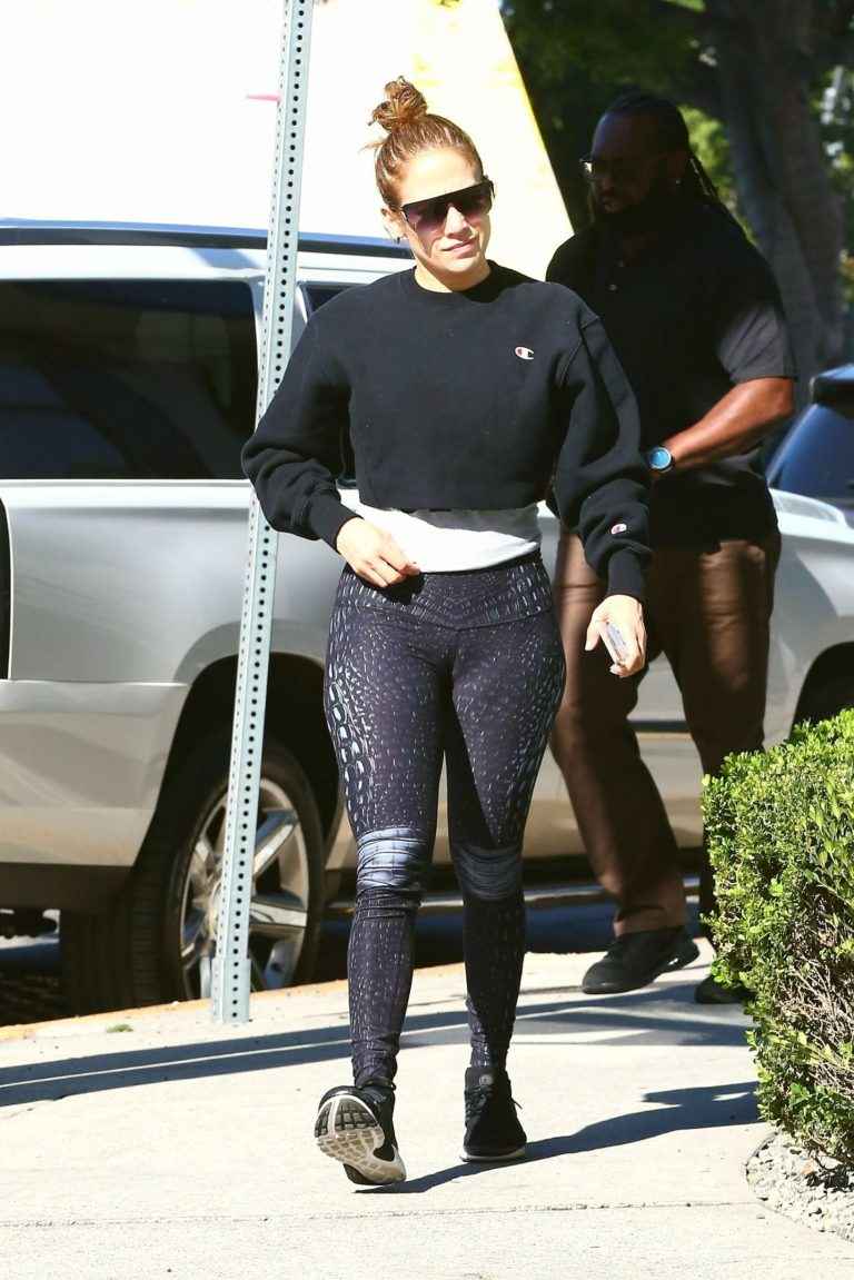 Jennifer Lopez en Spandex à Los Angeles