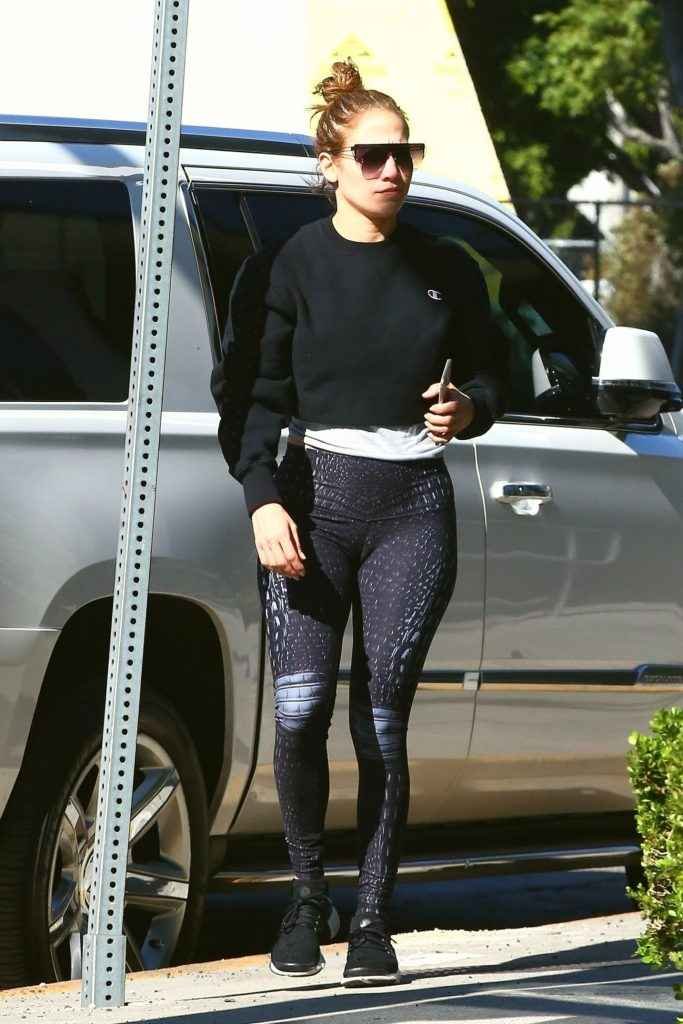 Jennifer Lopez en Spandex à Los Angeles