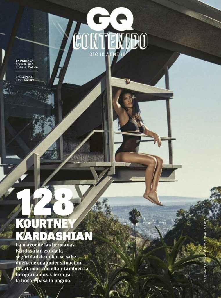 Kourtney Kardashian nue dans GQ