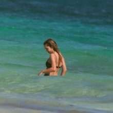 Delilah Belle Hamlin en bikini à Tulum