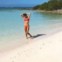 Nina Agdal seins nus et bikini
