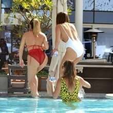 Lauryn, Chloe et Amelia Goodman en bikini à Dubaï