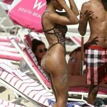 Teyana Taylor dans un maillot de bain transparent à Miami