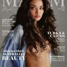 Shanina Shaik à moitié nue dans Maxim