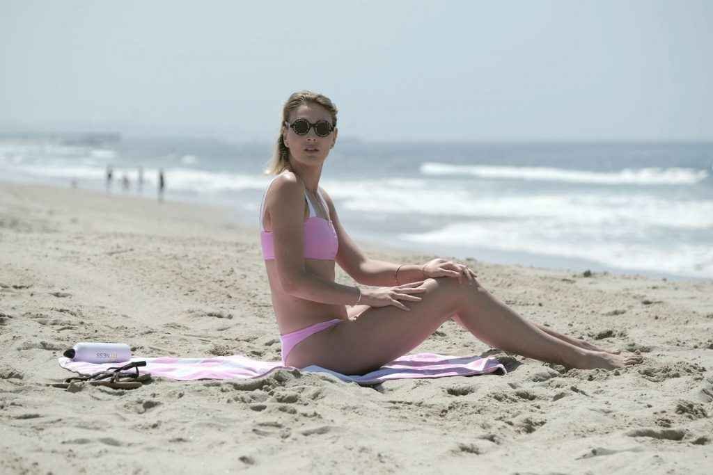 Victoria Jancke en bikini à Santa Monica