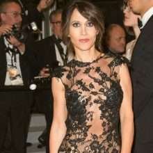 Fabienne Cara dans une robe transparente au Festival de Cannes
