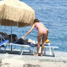 Alessia Fabiani en bikini en Italie